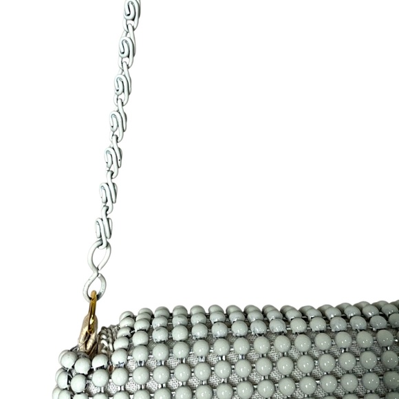 ANTHROPOLOGIE FIONA Rare Beaded Evening Bag Chain Strap Crossbody or Clutch - Picture 5 of 12